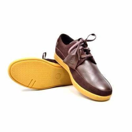 British Walkers Bristol Bally Style Men's Brown Leather And Suede Low Top Sneakers Shoes by British Walkers – Don't Panic Shoes