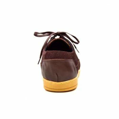 British Walkers Bristol Bally Style Men's Brown Leather And Suede Low Top Sneakers Shoes by British Walkers – Don't Panic Shoes