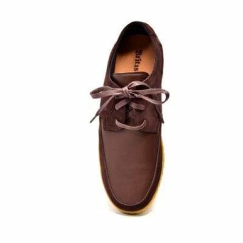 British Walkers Bristol Bally Style Men's Brown Leather And Suede Low Top Sneakers Shoes by British Walkers – Don't Panic Shoes