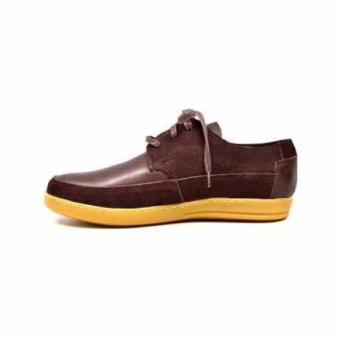 British Walkers Bristol Bally Style Men's Brown Leather And Suede Low Top Sneakers Shoes by British Walkers – Don't Panic Shoes