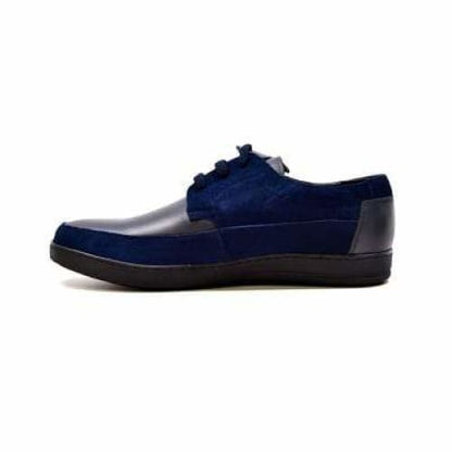 British Walkers Bristol Bally Style Navy Blue Men's Leather And Suede Shoes by British Walkers – Don't Panic Shoes