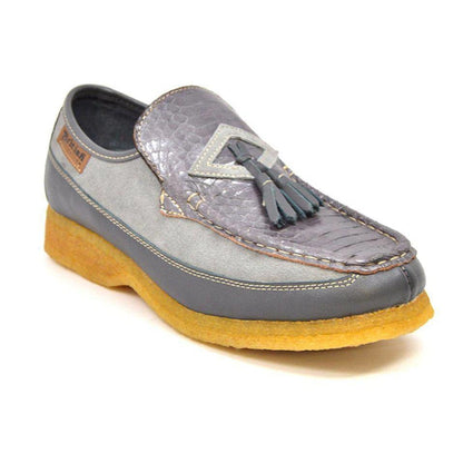 British Walkers Brooklyn 2 Men's Snake Skin Leather Crepe Sole Shoes Shoes by British Walkers – Don't Panic Shoes