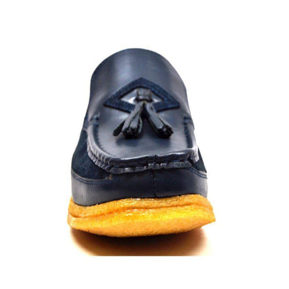 British Walkers Brooklyn I Men's Leather And Suede Crepe Sole Slip On Shoes by British Walkers – Don't Panic Shoes