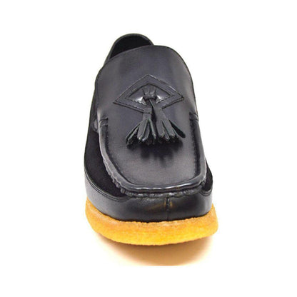 British Walkers Brooklyn I Men's Leather And Suede Crepe Sole Slip On Shoes by British Walkers – Don't Panic Shoes