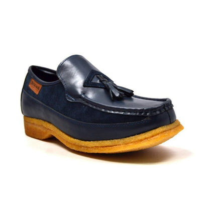 British Walkers Brooklyn I Men's Leather And Suede Crepe Sole Slip On Shoes by British Walkers – Don't Panic Shoes