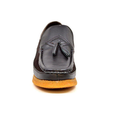 British Walkers Brooklyn I Men's Leather And Suede Crepe Sole Slip On Shoes by British Walkers – Don't Panic Shoes