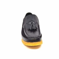 Thumbnail for British Walkers Brooklyn Men’s Black Leather And Suede Crepe