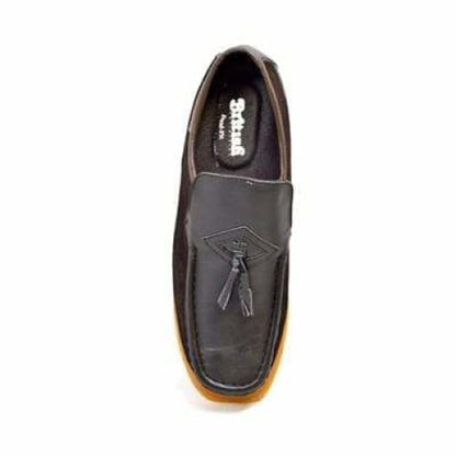 British Walkers Brooklyn Men's Brown Leather And Suede Crepe Sole Slip On Shoes by British Walkers – Don't Panic Shoes