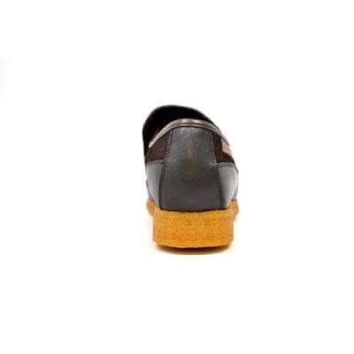 British Walkers Brooklyn Men's Brown Leather And Suede Crepe Sole Slip On Shoes by British Walkers – Don't Panic Shoes