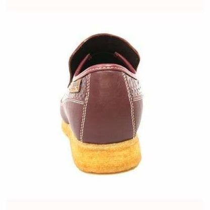 British Walkers Brooklyn Men's Burgundy Snake Skin Leather Crepe Sole Shoes Shoes by British Walkers – Don't Panic Shoes