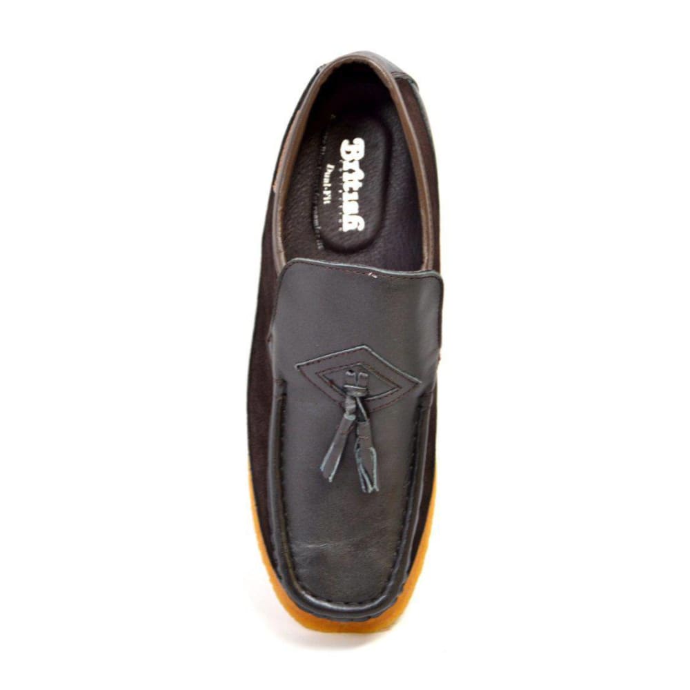 British Walkers Brooklyn Men’s Leather And Suede Crepe Sole
