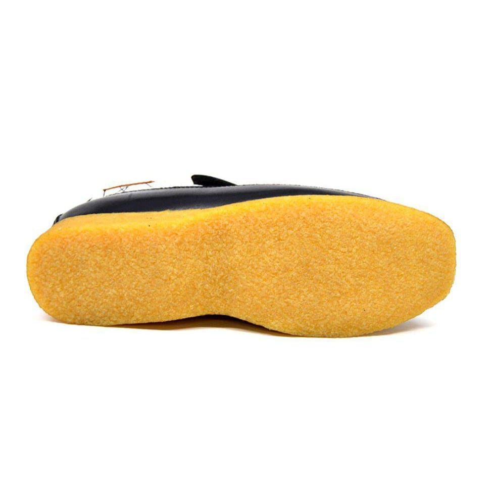 British Walkers Bwb Men's Black And White Design Leather Slip On Shoes Ankle Boots by British Walkers – Don't Panic Shoes