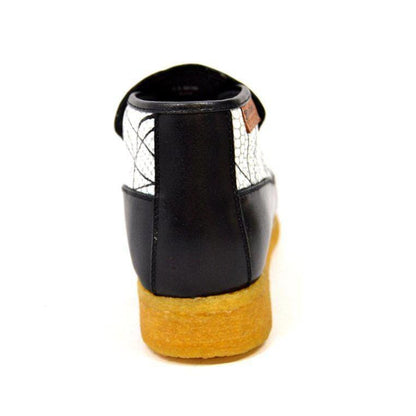 British Walkers Bwb Men's Black And White Design Leather Slip On Shoes Ankle Boots by British Walkers – Don't Panic Shoes