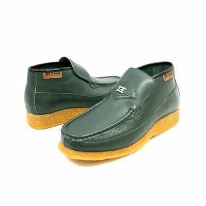 British Walkers Bwb Men's Green Leather Slip On Ankle Boots by British Walkers – Don't Panic Shoes