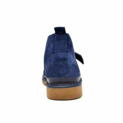BritiSh WAlkers Cambridge Men’s Navy Blue Leather & Suede Chukka Boots – Handcrafted Elegance With a Bold Modern British Edge Shoes by British Walkers – Don't Panic Shoes