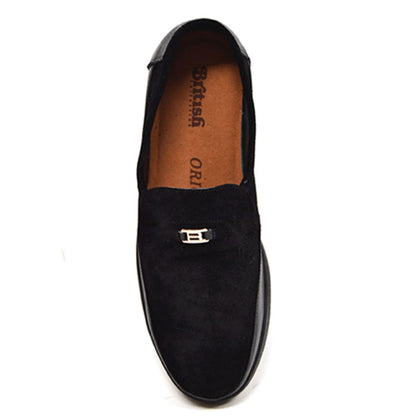 British Walkers Canterbury Men's Black Suede Loafers Shoes by British Walkers – Don't Panic Shoes