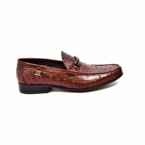 British Walkers Capitan Men's Bordeaux Red Leather Loafers