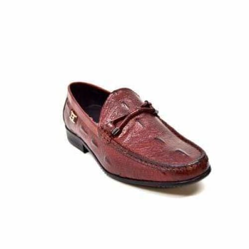 British Walkers Capitan Men’s Bordeaux Red Leather Loafers