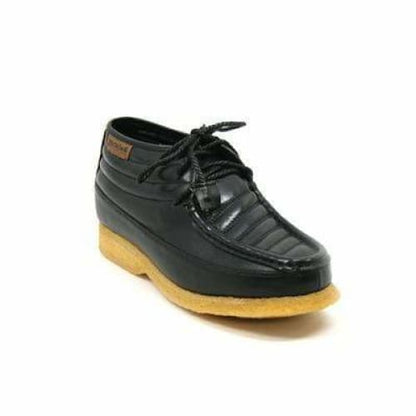 BritiSh Walkers Castle Men’s Black Leather & Suede Three - Quarter Lace - Up Shoes – HAndcrafted Hybrid Classic Of Urban Elegance and Timeless British Craftsmanship Shoes by British Walkers – Don't Panic Shoes