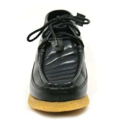 BritiSh Walkers Castle Men’s Black Leather & Suede Three - Quarter Lace - Up Shoes – HAndcrafted Hybrid Classic Of Urban Elegance and Timeless British Craftsmanship Shoes by British Walkers – Don't Panic Shoes