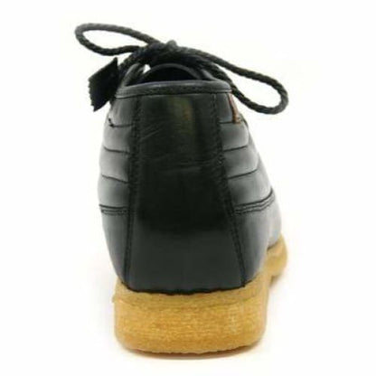 BritiSh Walkers Castle Men’s Black Leather & Suede Three - Quarter Lace - Up Shoes – HAndcrafted Hybrid Classic Of Urban Elegance and Timeless British Craftsmanship Shoes by British Walkers – Don't Panic Shoes