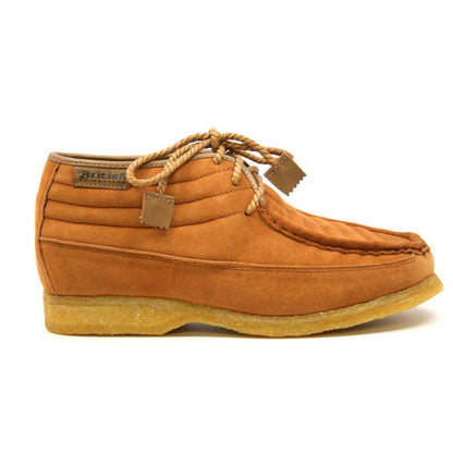 BritiSh Walkers Castle Men’s Leather & Suede Three - Quarter Lace - Up Shoes – HAndcrafted Heritage Blend Of Classic Style and Modern Comfort Shoes by British Walkers – Don't Panic Shoes