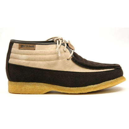 BritiSh Walkers Castle Men’s Leather & Suede Three - Quarter Lace - Up Shoes – HAndcrafted Heritage Blend Of Classic Style and Modern Comfort Shoes by British Walkers – Don't Panic Shoes