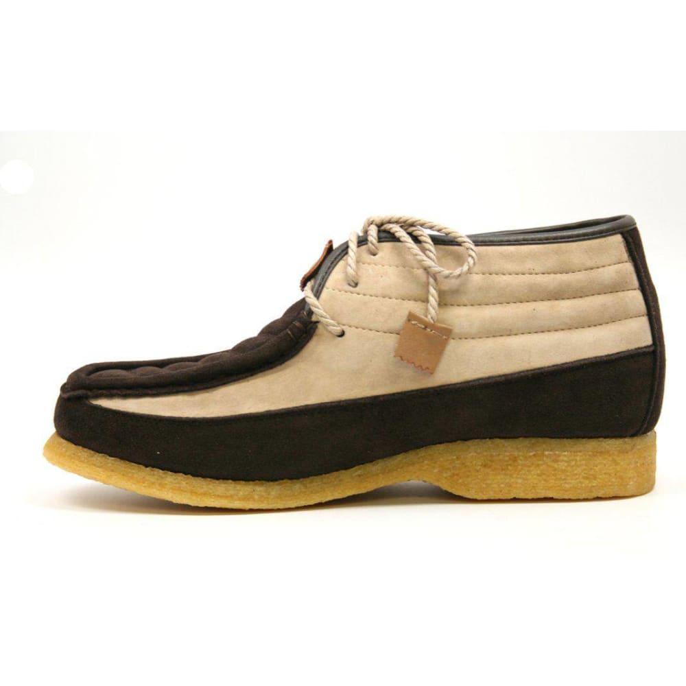 BritiSh Walkers Castle Men’s Leather & Suede Three - Quarter Lace - Up Shoes – HAndcrafted Heritage Blend Of Classic Style and Modern Comfort Shoes by British Walkers – Don't Panic Shoes