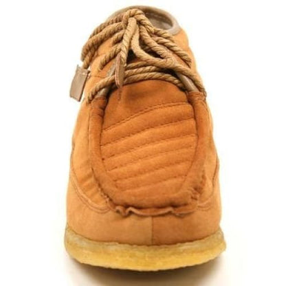 BritiSh Walkers Castle – Rust Suede Men’s ¾ Lace - Up Shoe | Soft - Tone Craft With Distinctive Urban Style Shoes by British Walkers – Don't Panic Shoes
