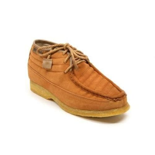 BritiSh Walkers Castle – Rust Suede Men’s ¾ Lace - Up Shoe | Soft - Tone Craft With Distinctive Urban Style Shoes by British Walkers – Don't Panic Shoes