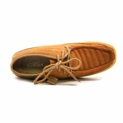 BritiSh Walkers Castle – Rust Suede Men’s ¾ Lace - Up Shoe | Soft - Tone Craft With Distinctive Urban Style Shoes by British Walkers – Don't Panic Shoes