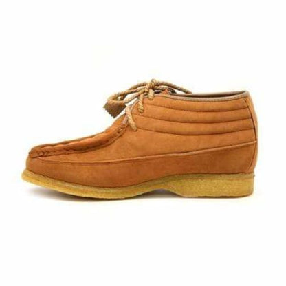 BritiSh Walkers Castle – Rust Suede Men’s ¾ Lace - Up Shoe | Soft - Tone Craft With Distinctive Urban Style Shoes by British Walkers – Don't Panic Shoes