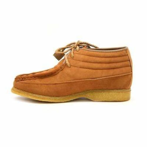 BritiSh Walkers Castle – Rust Suede Men’s ¾ Lace - Up Shoe | Soft - Tone Craft With Distinctive Urban Style Shoes by British Walkers – Don't Panic Shoes