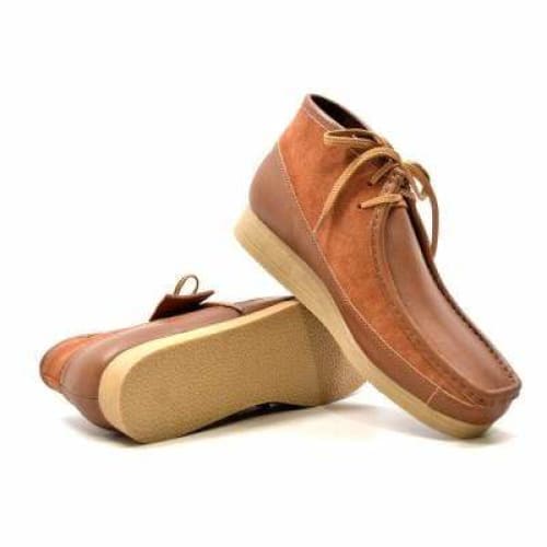 British Walkers New Castle Wallabee Boots Men’s Tan Leather
