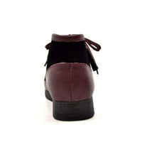 Thumbnail for British Walkers New Castle Wallabee Boots Men’s Plum Leather