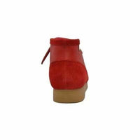 Thumbnail for British Walkers New Castle Wallabee Boots Men’s Red Suede