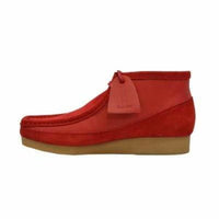 Thumbnail for British Walkers New Castle Wallabee Boots Men’s Red Suede