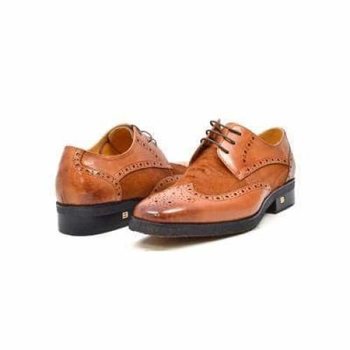 British Walkers Charles Men's Cognac Leather Oxford Loafers