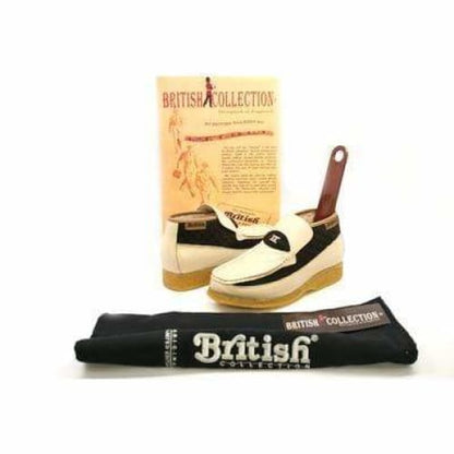 British Walkers Checkers Men's Beige And Brown Suede Slip Ons Shoes by British Walkers – Don't Panic Shoes