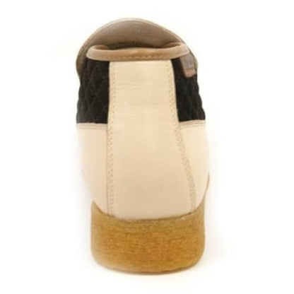 British Walkers Checkers Men's Beige And Brown Suede Slip Ons Shoes by British Walkers – Don't Panic Shoes