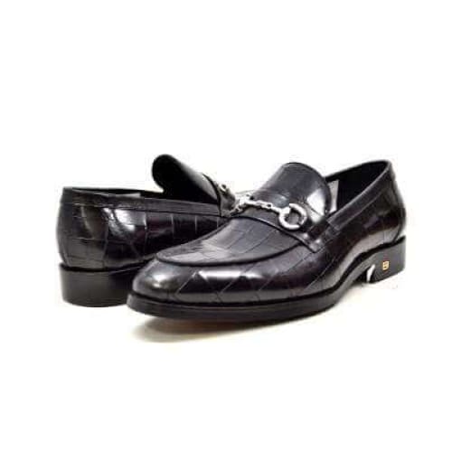 British Walkers Chicago Men’s Black Leather Loafers