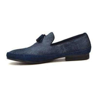 Thumbnail for British Walkers Chris Men’s Blue Burnished Leather Loafers