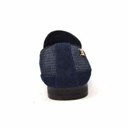 British Walkers Chris Men's Blue Burnished Leather Loafers Shoes by British Walkers – Don't Panic Shoes