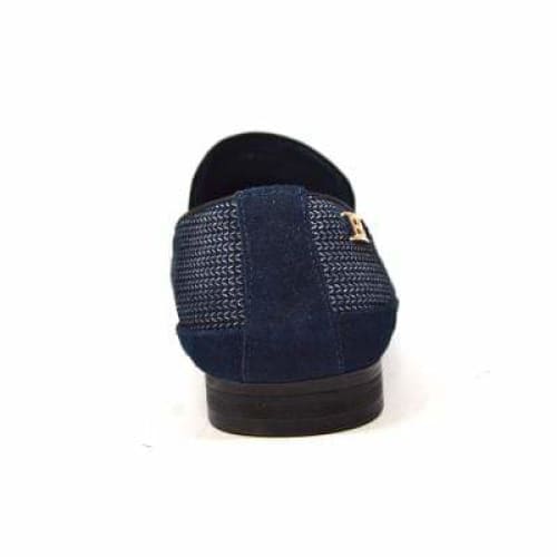 British Walkers Chris Men's Blue Burnished Leather Loafers Shoes by British Walkers – Don't Panic Shoes