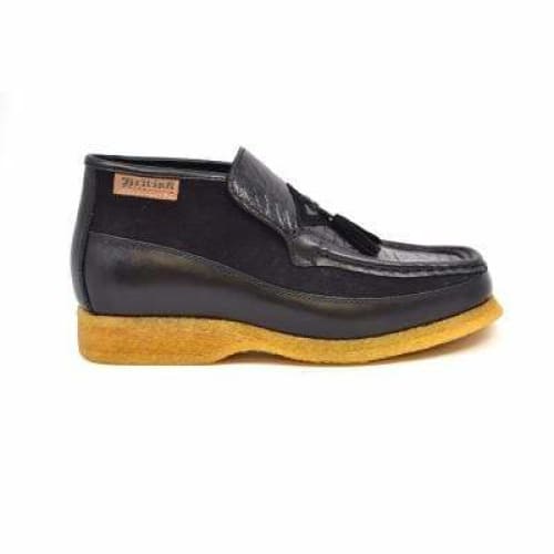 British Walkers Classic Limited Edition Men's Custom Made Black Snake Leather Shoes by British Walkers – Don't Panic Shoes