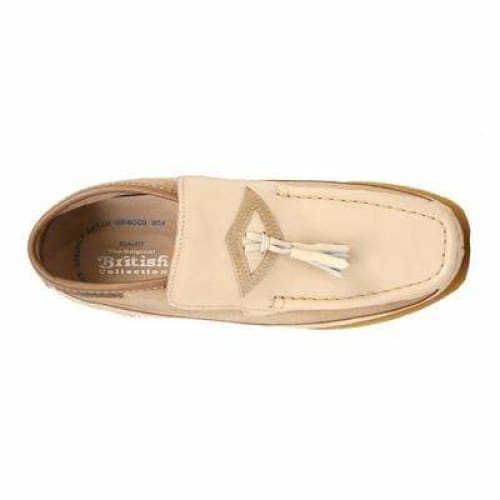 British Walkers Classic Men's Beige Leather And Suede Slip On Shoes by British Walkers – Don't Panic Shoes