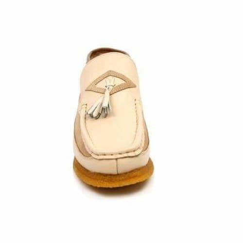 British Walkers Classic Men's Beige Leather And Suede Slip On Shoes by British Walkers – Don't Panic Shoes