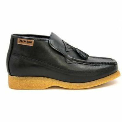 British Walkers Classic Men's Black Leather Slip On Shoes by British Walkers – Don't Panic Shoes