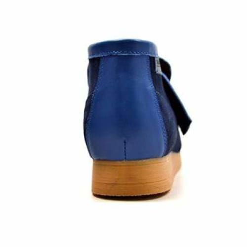 British Walkers Classic Men's Blue Leather And Suede Slip On Shoes by British Walkers – Don't Panic Shoes