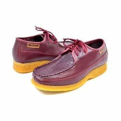 British Walkers Crown 2 Men's Burgundy Premium Snake Leather Crepe Sole Shoes by British Walkers – Don't Panic Shoes